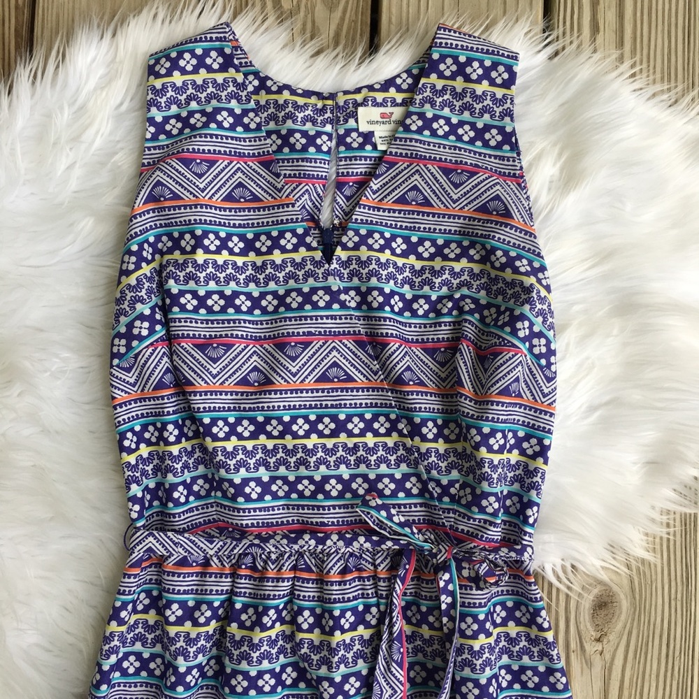 Vineyard Vines Blue and Pink Patterned Maxi Dress - Picture 4 of 11
